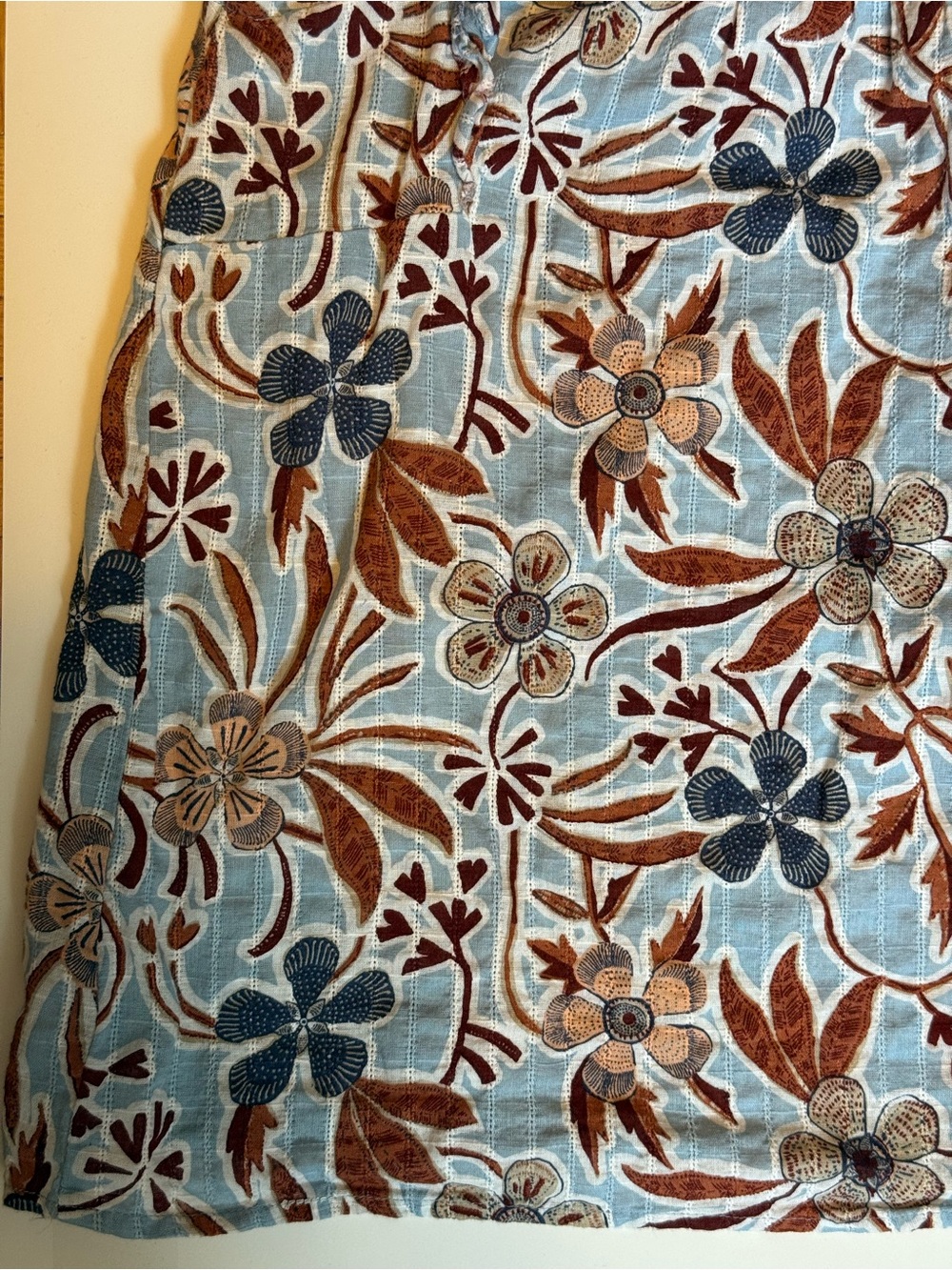Sam Edelman Cotton Floral Ruffle Top - Picture 11 of 15
